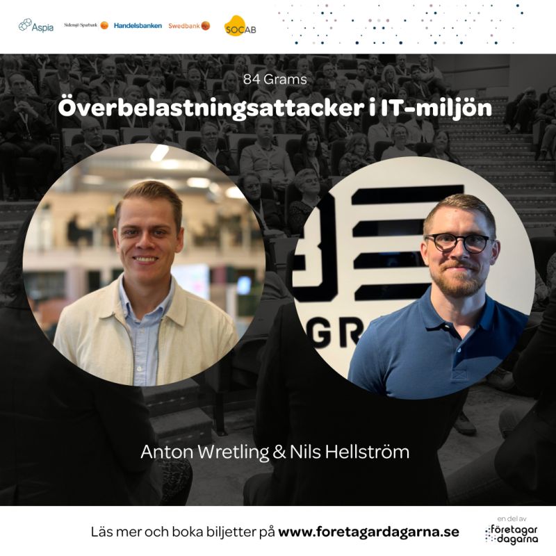 Företagardagen-banner Anton och Nils